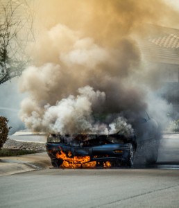 Car Crashes and Vehicle Fires